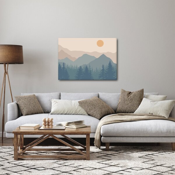 Slika - Tirkizne planine N⁰1 (70x50 cm)