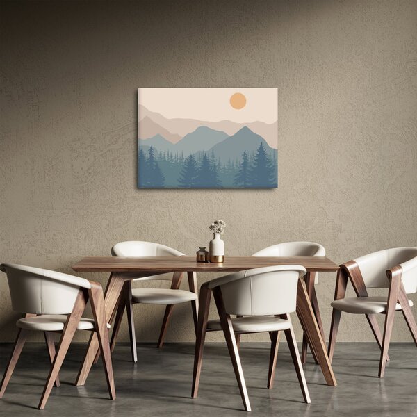 Slika - Tirkizne planine N⁰1 (70x50 cm)