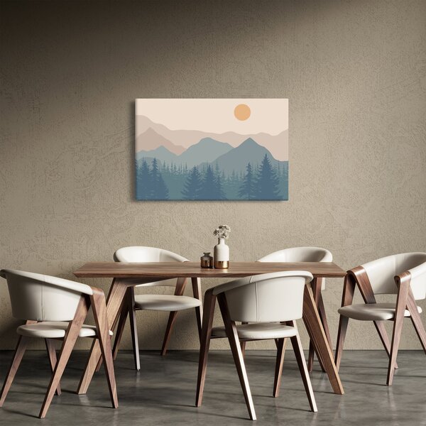Slika - Tirkizne planine N⁰1 (90x60 cm)