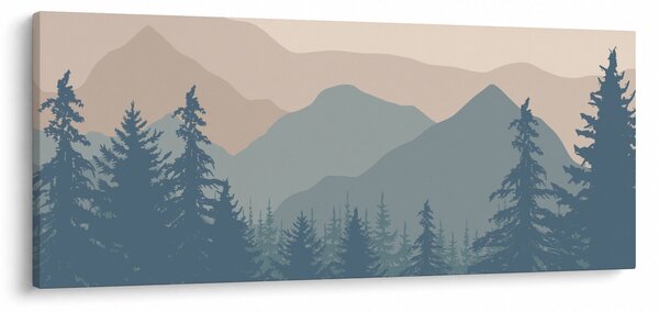 Slika - Tirkizne planine N⁰2 (120x50 cm)