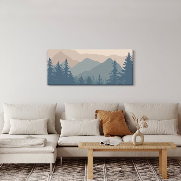 Slika - Tirkizne planine N⁰2 (120x50 cm)