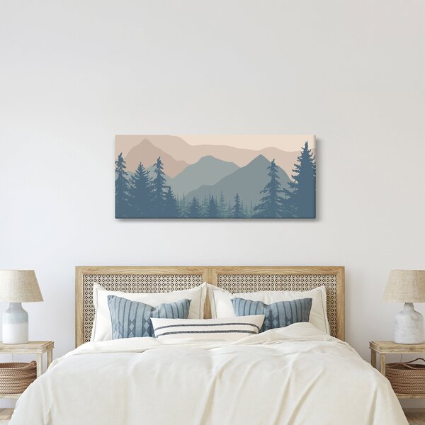 Slika - Tirkizne planine N⁰2 (120x50 cm)