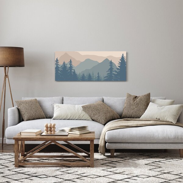 Slika - Tirkizne planine N⁰2 (120x50 cm)