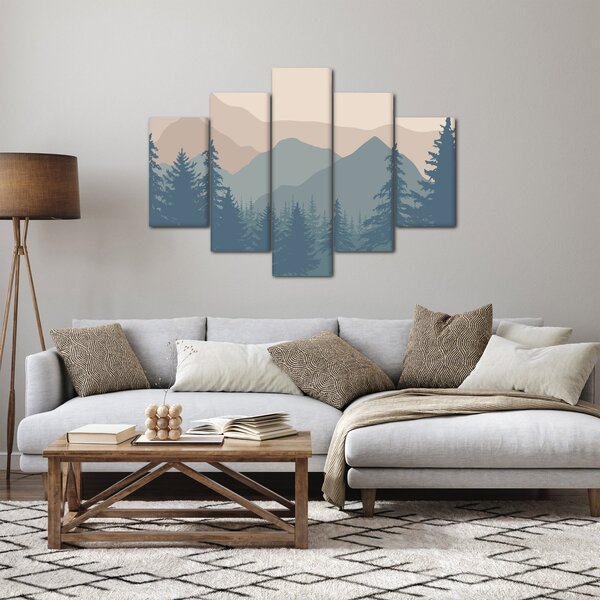 Slika - Tirkizne planine N⁰2 (150x105 cm)