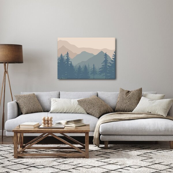 Slika - Tirkizne planine N⁰2 (70x50 cm)