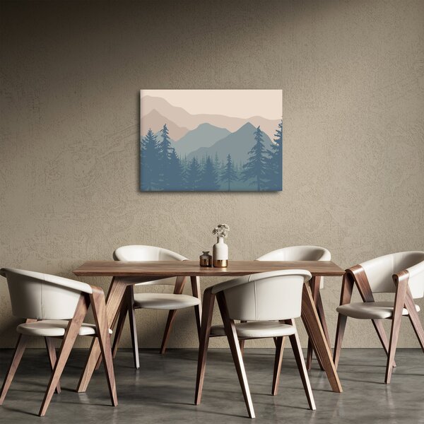 Slika - Tirkizne planine N⁰2 (70x50 cm)
