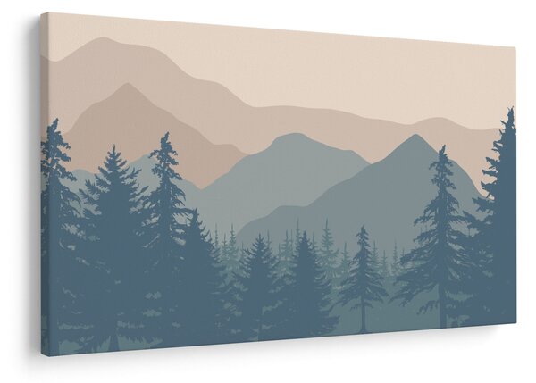 Slika - Tirkizne planine N⁰2 (90x60 cm)