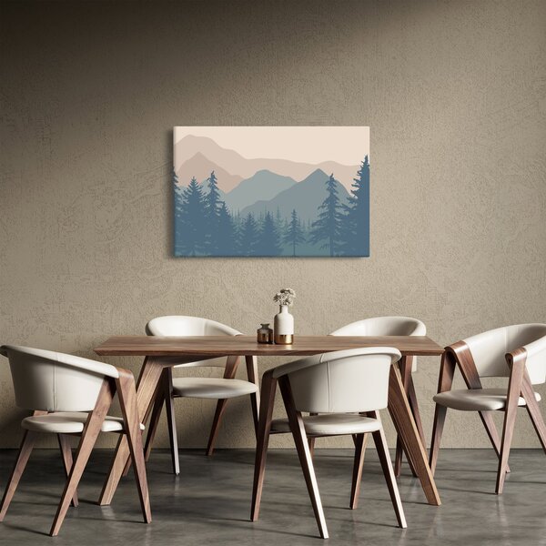 Slika - Tirkizne planine N⁰2 (90x60 cm)