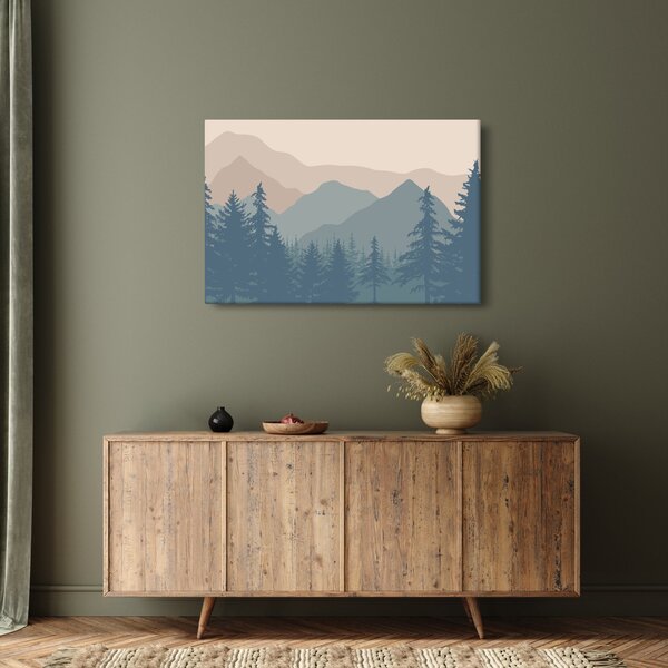 Slika - Tirkizne planine N⁰2 (90x60 cm)