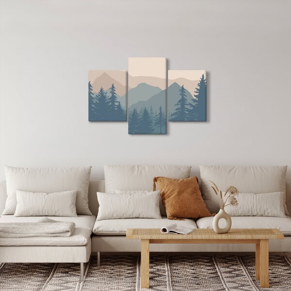 Slika - Tirkizne planine N⁰2 (90x60 cm)