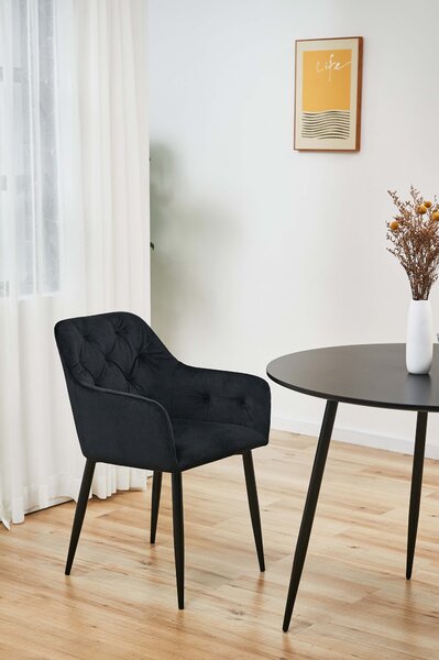 Set od 2 blagovaonske stolice Satya (crna)