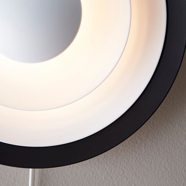 Diablo LED zidna svjetiljka, crvena/crna, Ø 30 cm - Belid