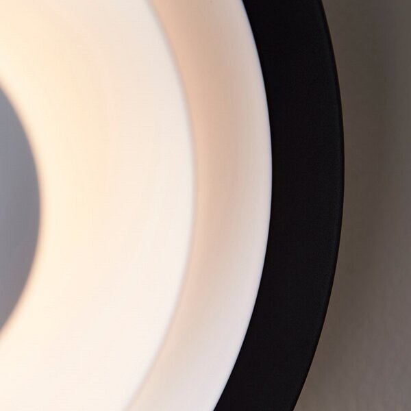 Diablo LED zidna svjetiljka, crvena/crna, Ø 30 cm - Belid