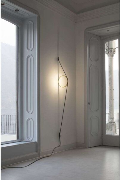 Zidne Svjetiljka FLOS, prigušiv, Ružičasta ruža, Dnevna soba, Aluminij