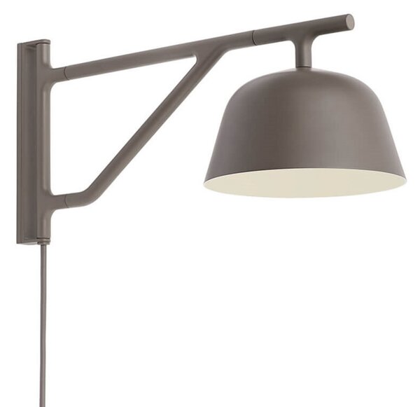 Zidne Svjetiljka Muuto, Crno, Dnevna soba, Aluminij