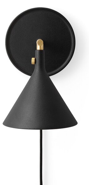 Zidne Svjetiljka Audo Copenhagen, Cast Sconce, prigušiv, Crno, Dnevna soba, Aluminij, Dizajn