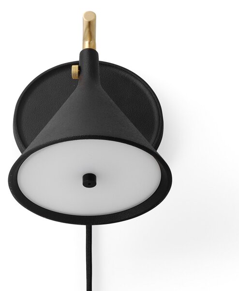 Zidne Svjetiljka Audo Copenhagen, Cast Sconce, prigušiv, Crno, Dnevna soba, Aluminij, Dizajn