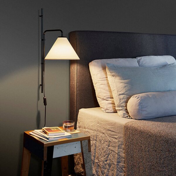 Funiculi Fabric Zidna lampa Crna/Bijela - Marset