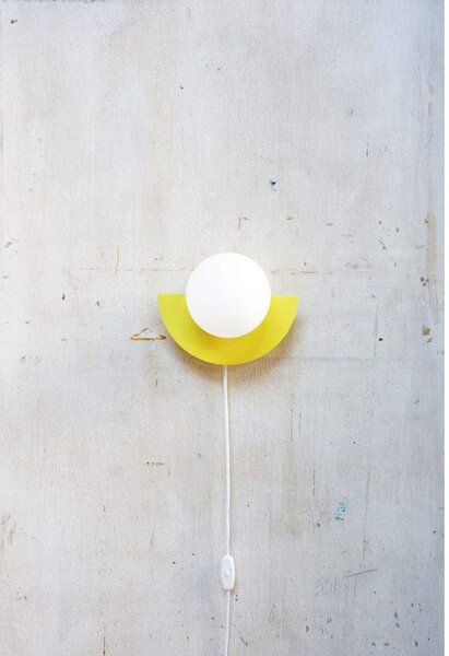 Zidna lampa Candy Little Circle 180 S, žuta - Swedish Ninja
