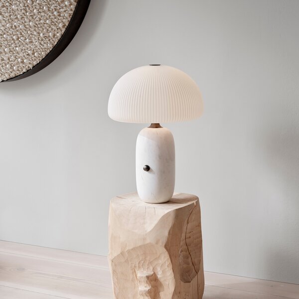 Stolne Lampa Vipp, prigušiv, Bijela, Dnevna soba, Staklo