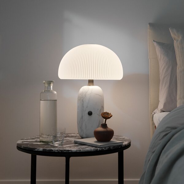 Stolne Lampa Vipp, prigušiv, Bijela, Dnevna soba, Staklo