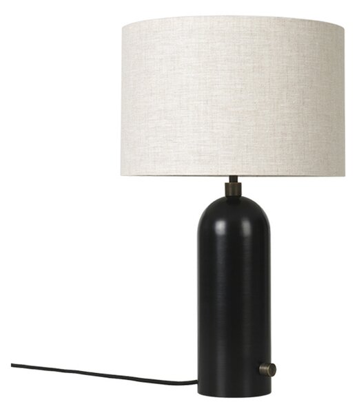 Stolne Lampa GUBI, prigušiv, Crno, Dnevna soba, Mramor
