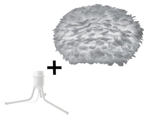 Eos Stolna Lampa Medium w/Mini Fod Siva/Bijela - UMAGE