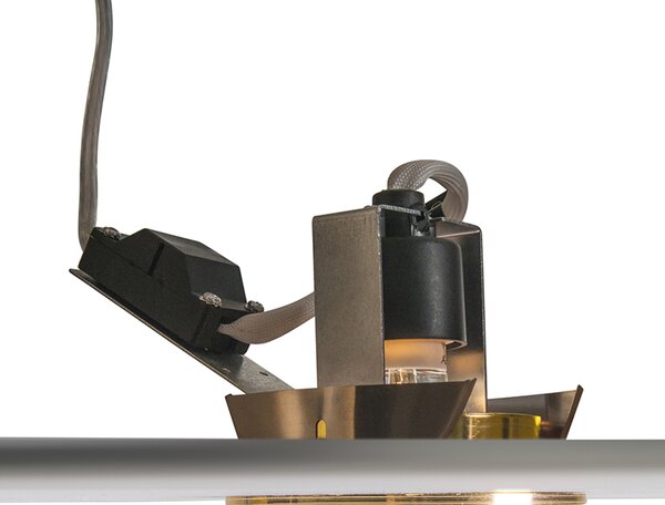 Pametna ugradbena svjetiljka zlatna, nagibna, uklj. Wifi GU10 - Cisco
