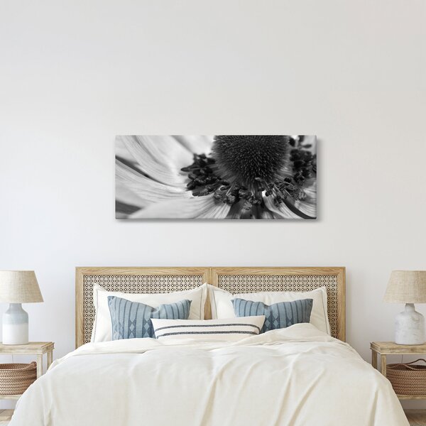 Slika - Cvijet u crno-bijeloj boji (120x50 cm)