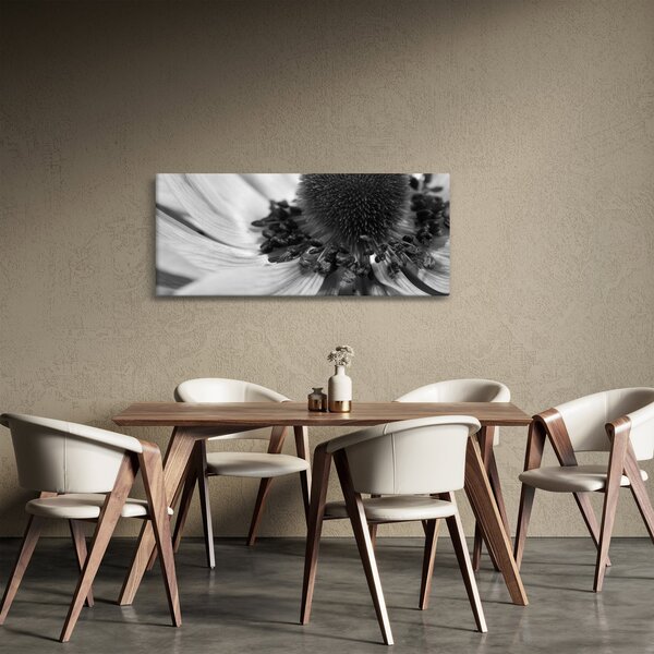 Slika - Cvijet u crno-bijeloj boji (120x50 cm)