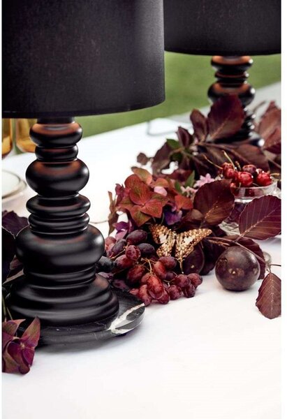 Stolne Lampa DESIGN BY US, Crno, Dnevna soba, Staklo