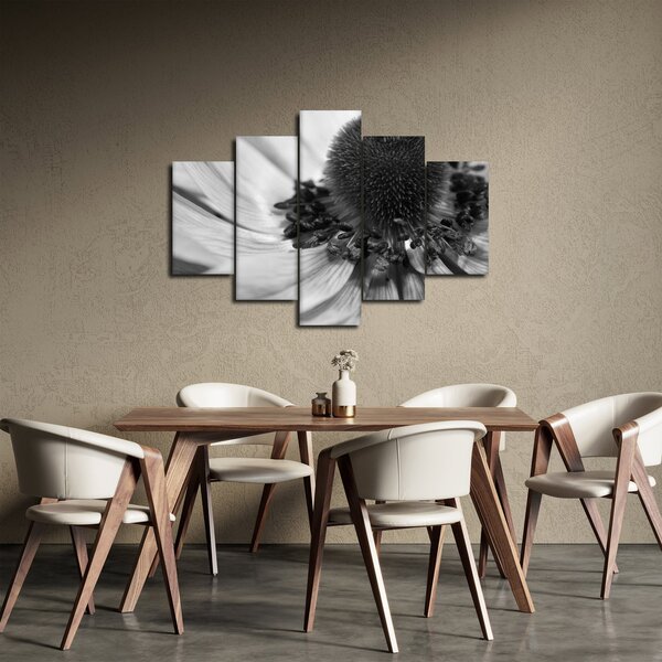 Slika - Cvijet u crno-bijeloj boji (150x105 cm)
