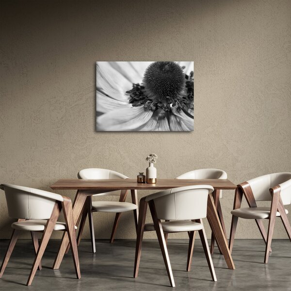 Slika - Cvijet u crno-bijeloj boji (70x50 cm)