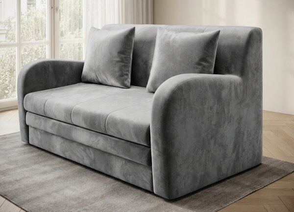 Siva dvosjedna sofa ARIO, na razvlačenje