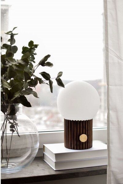 Stolne Lampa Globen Lighting, Drvo, Spavaća soba, Staklo