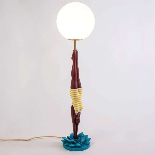Stolne Lampa SELETTI, Žuta, Dnevna soba, Metal