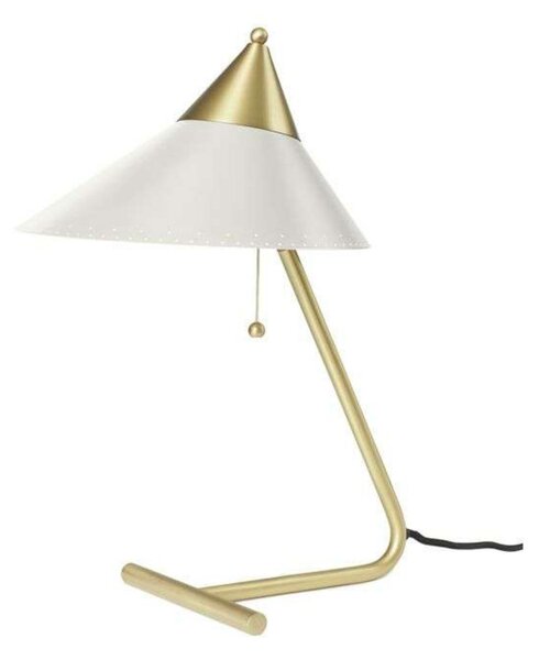 Stolne Lampa Warm Nordic, Brass Top, Bijela, Dnevna soba, Metal, Dizajn