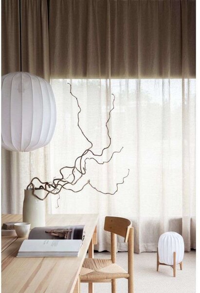 Stolne Lampa Watt & Veke, prigušiv, Bijela, Dnevna soba, Drvo, Skandinavski