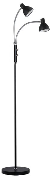 Podne Lampa Halo Design, Crno, Dnevna soba, Metal