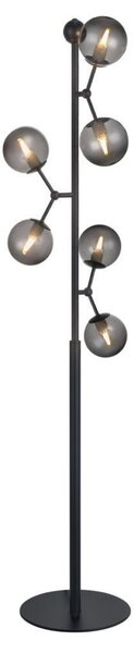Podne Lampa Halo Design, Sivo, Dnevna soba, Metal