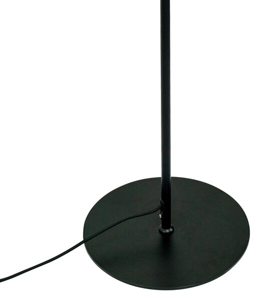 Podne Lampa Dyberg Larsen, DL39, Crno, Dnevna soba, Metal, Skandinavski