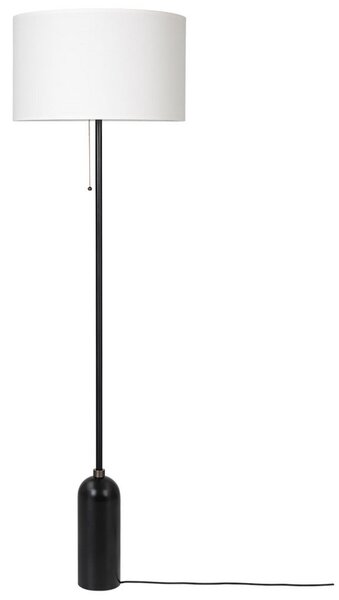 Podne Lampa GUBI, prigušiv, Crno, Dnevna soba, Mramor