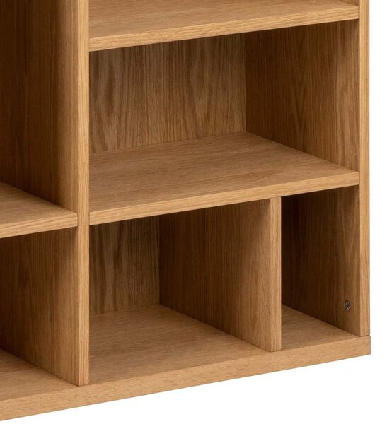 Biblioteka u dekoru hrasta u prirodnoj boji 90x180 cm Rangoon – Actona