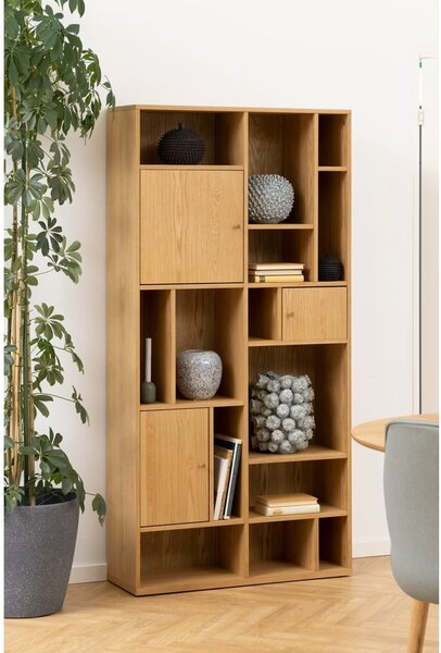Biblioteka u dekoru hrasta u prirodnoj boji 90x180 cm Rangoon – Actona