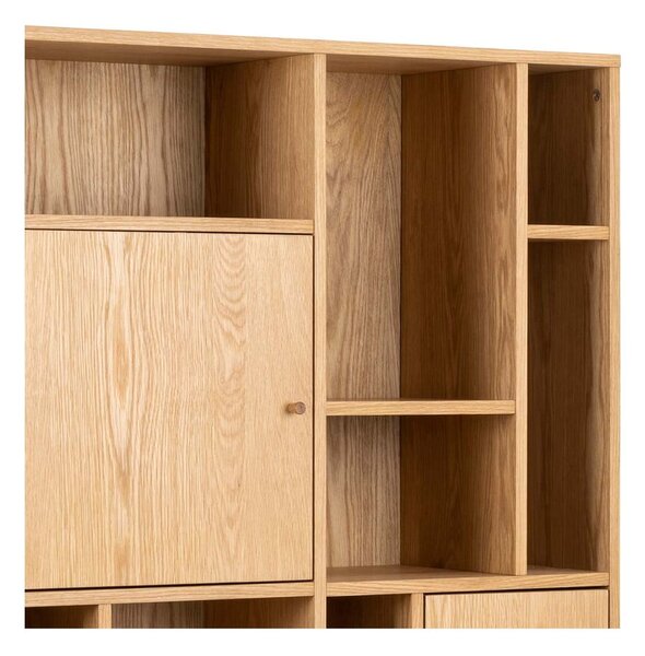 Biblioteka u dekoru hrasta u prirodnoj boji 90x180 cm Rangoon – Actona