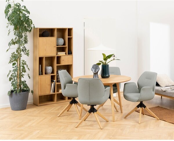 Biblioteka u dekoru hrasta u prirodnoj boji 90x180 cm Rangoon – Actona
