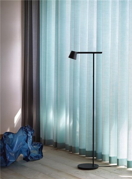Podne Lampa Muuto, prigušiv, Crno, Dnevna soba, Aluminij