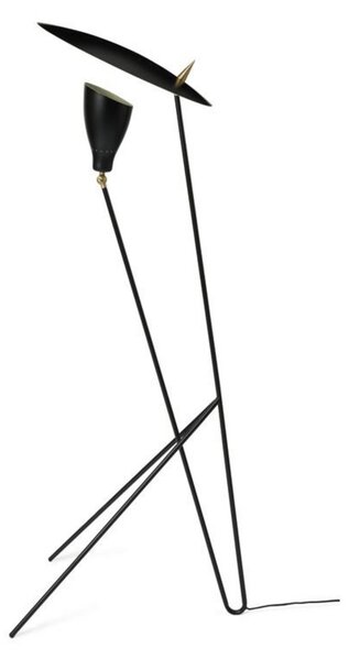 Podne Lampa Warm Nordic, Silhouette, Crno, Dnevna soba, Metal, Dizajn