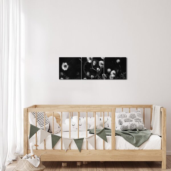 Slika - Livada s pamučnicom N⁰1 (sa satom) (90x30 cm)