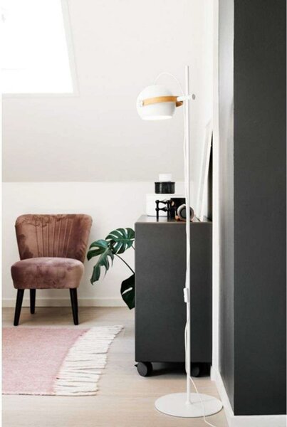 Podne Lampa Halo Design, Crno, Dnevna soba, Staklo